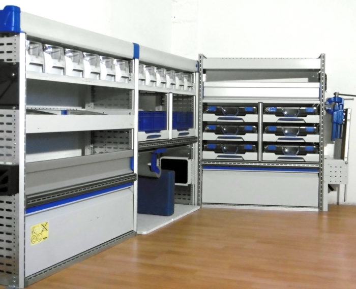 FES BERLIN gebrauchte SORTIMO Fahrzeugeinrichtung GLOBELYST Regal T6 Custom Vito