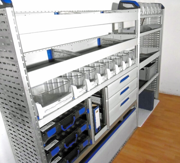 FES BERLIN gebrauchte SORTIMO Fahrzeugeinrichtung GLOBELYST Regal Crafter Transit - Image 2