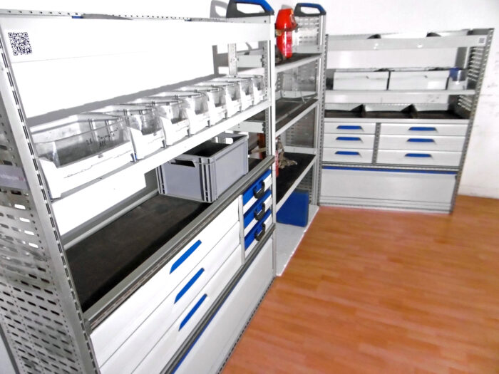 FES BERLIN gebrauchte SORTIMO Fahrzeugeinrichtung GLOBELYST Regal Sprinter Master Iveco - Image 3