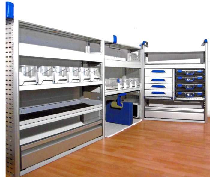 FES BERLIN gebrauchte SORTIMO Fahrzeugeinrichtung GLOBELYST Regal Custom T5 T6