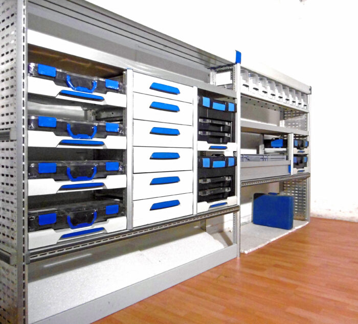 FES BERLIN gebrauchte SORTIMO Fahrzeugeinrichtung GLOBELYST Regal Sprinter Crafter