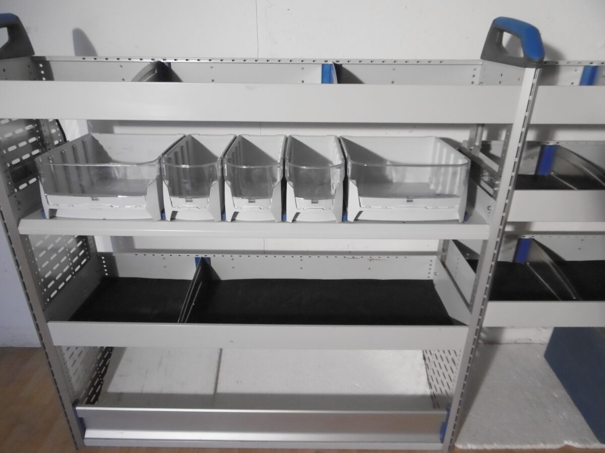 Schneck Fahrzeugregal 1000x350x1300mm - Aluminium Regalsystem Für Transporter