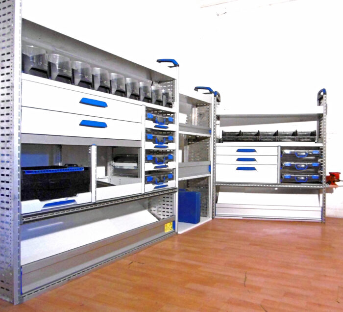 FES BERLIN gebrauchte SORTIMO Fahrzeugeinrichtung GLOBELYST Regal Crafter Sprinter Transit