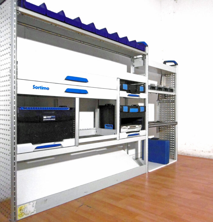 FES BERLIN gebrauchte SORTIMO Fahrzeugeinrichtung GLOBELYST Regal Crafter Sprinter MAN