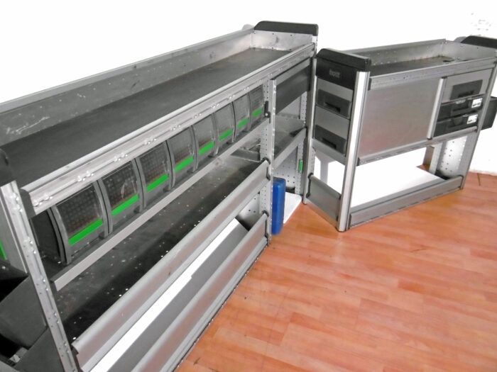 FES BERLIN gebrauchte BOTT Vario 3 Fahrzeugeinrichtung Regal Vito Custom T6 m.Sortimo Box - Image 2