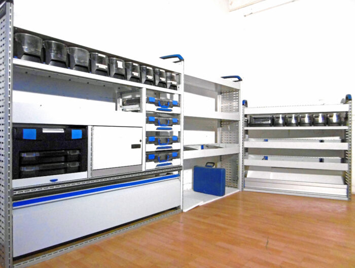 FES BERLIN gebrauchte SORTIMO Fahrzeugeinrichtung GLOBELYST Regal Crafter Sprinter Transit