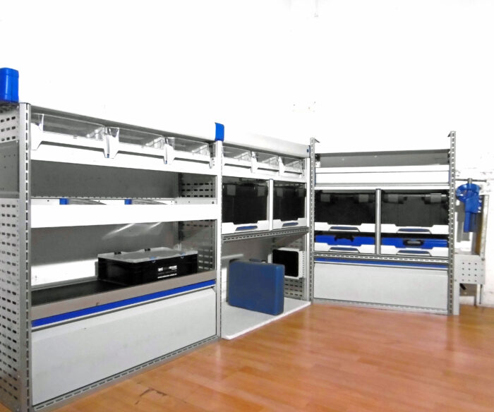 FES BERLIN gebrauchte SORTIMO Fahrzeugeinrichtung GLOBELYST Regal Vito Custom T6 Trafic