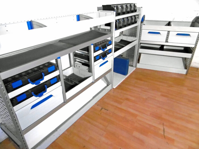 FES BERLIN gebrauchte SORTIMO Fahrzeugeinrichtung GLOBELYST Regal Custom T6 Ducato Vito lang - Image 2