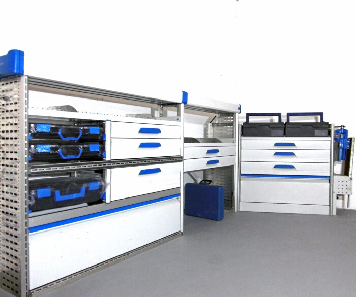 FES BERLIN gebrauchte SORTIMO Fahrzeugeinrichtung Werkbank Regal Vito T6 Custom u.ä. Transporter T-Boxx