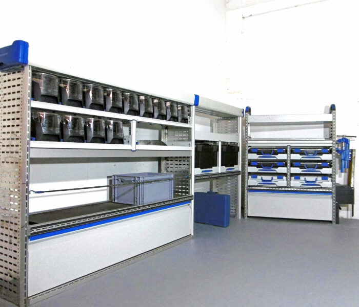 FES GmbH gebrauchte SORTIMO Fahrzeugeinrichtung Werkbank Regal GLOBELYST T6 Custom Ducato Transporter T-Boxx Berlin
