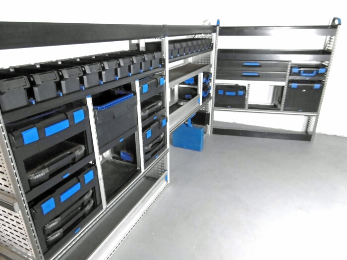 FES GmbH gebrauchte SORTIMO Fahrzeugeinrichtung Werkstatt Regal Sprinter Iveco Ducato Crafter MAN Nutzfahrzeug KFZ L-Boxx Berlin - Image 2