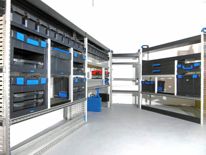 FES GmbH gebrauchte SORTIMO Fahrzeugeinrichtung Regal  Iveco Sprinter Ducato Crafter MAN Nutzfahrzeug L-Boxx Berlin
