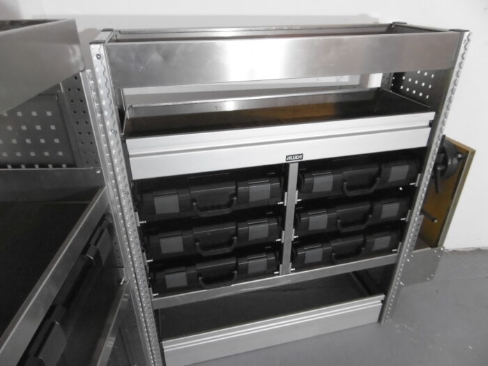 FES GmbH gebrauchte ALUCA Fahrzeugeinrichtung Regal L-Boxx Koffer Custom T5 T6 Trafic lang VW Transporter Berlin - Image 6