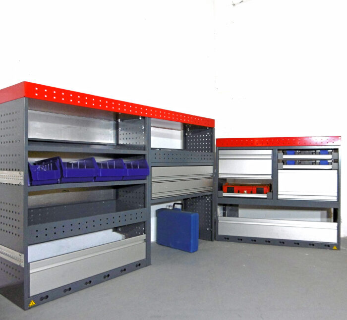 FES GmbH gebrauchte WÜRTH Fahrzeugeinrichtung Regal Trafic T6 Vivaro Custom Transporter Berlin