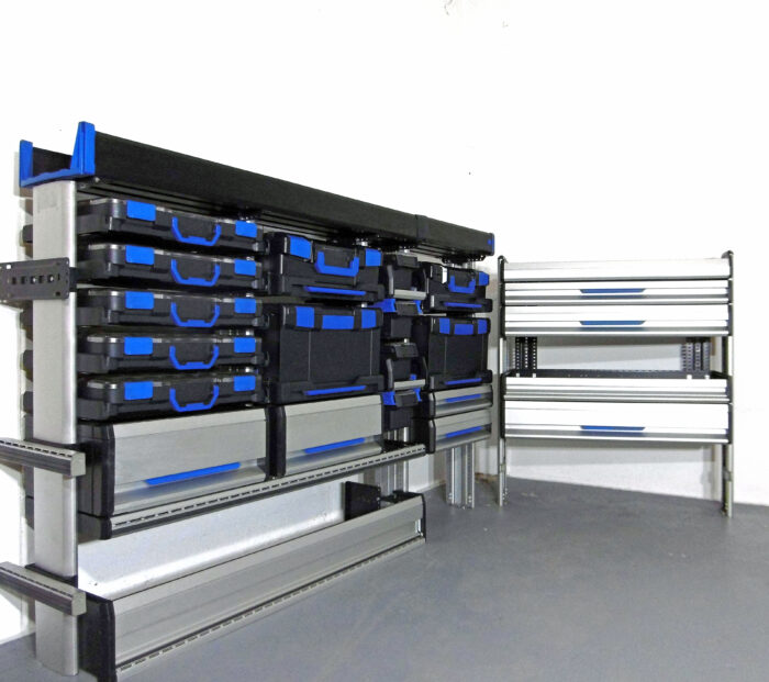 FES GmbH SORTIMO SR5 Fahrzeugeinrichtung gebraucht Transit Custom VW Transporter T6 Werkstattregal Berlin