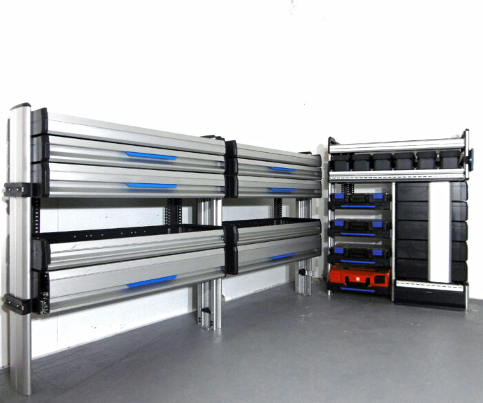 FES GmbH SORTIMO SR5 Fahrzeugeinrichtung gebraucht Werkstatt Regal für Fahrerhausrückwand KFZ Ducato T6 Custom VW Transporter Berlin