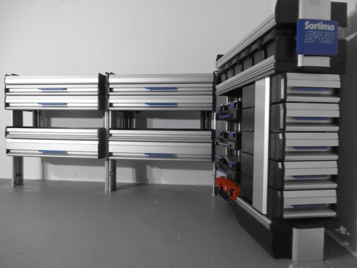 FES GmbH SORTIMO SR5 Fahrzeugeinrichtung gebraucht Werkstatt Regal für Fahrerhausrückwand KFZ Ducato T6 Custom VW Transporter Berlin - Image 9
