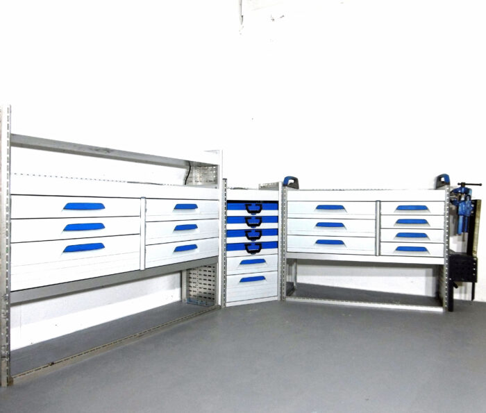 FES GmbH gebrauchte SORTIMO Fahrzeugeinrichtung GLOBELYST KFZ Regal Schubladenturm Vito T5 T6 Trafic Vivaro Sprinter VW Transporter Berlin