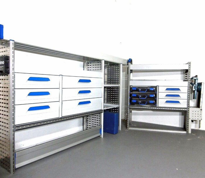 FES GmbH SORTIMO Fahrzeugeinrichtung gebraucht Werkbank Werkstatt Regal Vito Trafic T6 Custom u.ä. Transporter Regalsystem Berlin