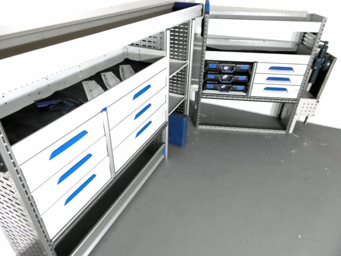 FES GmbH SORTIMO Fahrzeugeinrichtung gebraucht Werkbank Werkstatt Regal Vito Trafic T6 Custom u.ä. Transporter Regalsystem Berlin - Image 2