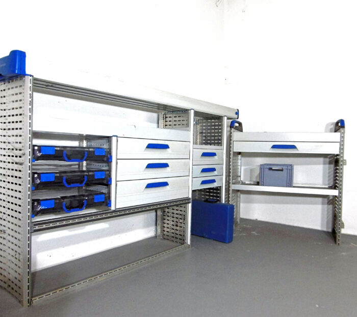 FES GmbH SORTIMO Fahrzeugeinrichtung gebraucht Werkbank Werkstatt Regal Vito Trafic T6 Custom u.ä. Transporter Regalsystem Berlin