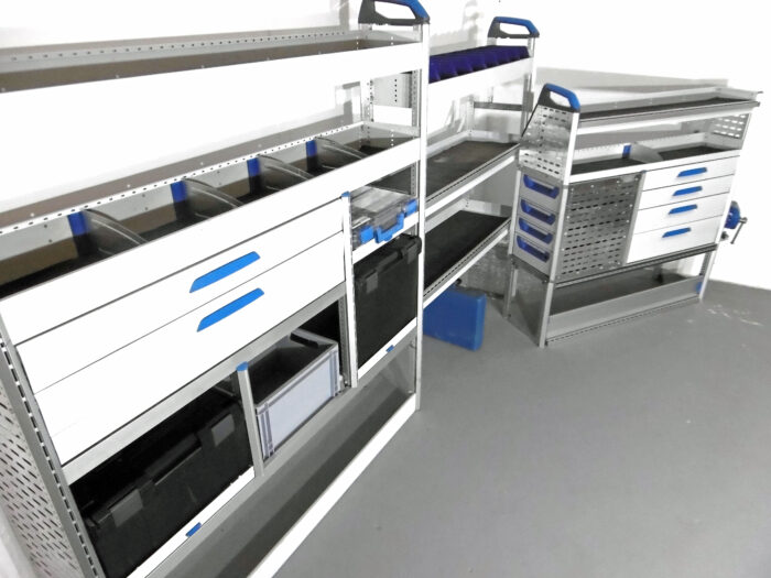FES GmbH SORTIMO Regal gebrauchte Fahrzeugeinrichtung Werkstatt Regalsystem Regal Ducato Sprinter Transit MAN Master Berlin Transporter - Image 2