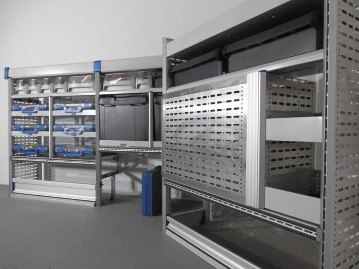 FES GmbH SORTIMO Fahrzeugeinrichtung gebraucht Werkbank Werkstatt Regal Vito Trafic T6 Custom u.ä. Transporter Regalsystem Berlin - Image 7