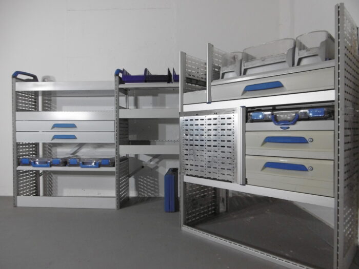 FES GmbH SORTIMO Fahrzeugeinrichtung gebraucht Werkstatt Regal Sprinter Trafic T6 Custom u.ä. Transporter Regalsystem Berlin - Image 12