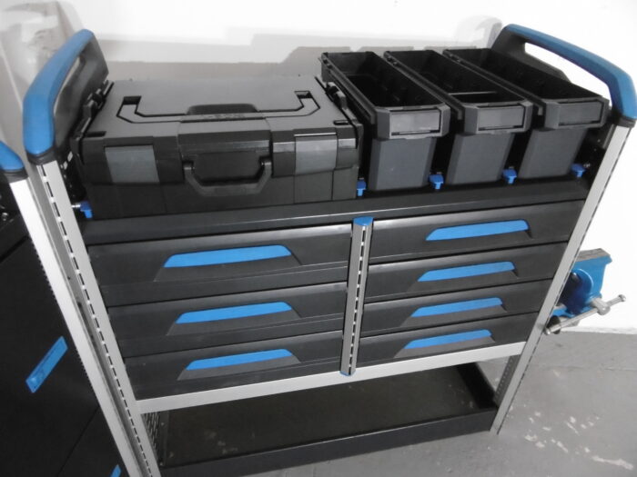 FES GmbH SORTIMO Regalsystem gebrauchte Fahrzeugeinrichtung Regal T6 Custom Trafic Vito Schraubstock Berlin T- Boxx Koffer - Image 7