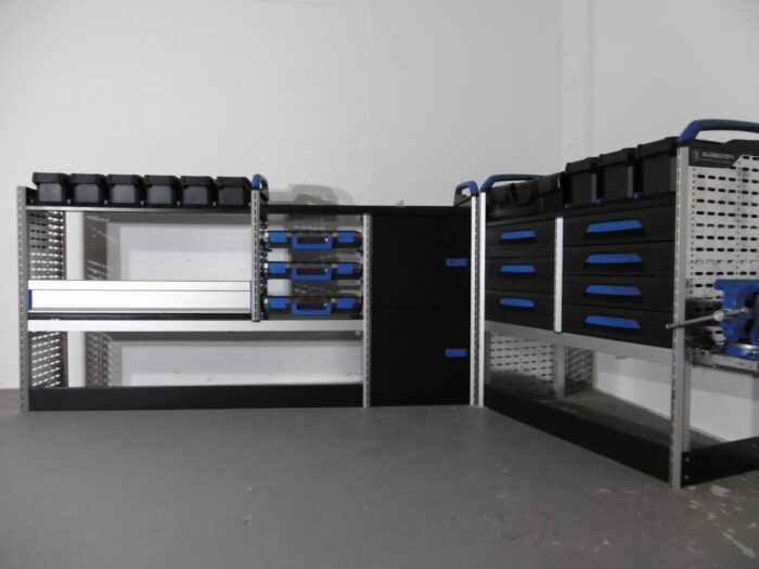 FES GmbH SORTIMO Regalsystem gebrauchte Fahrzeugeinrichtung Regal T6 Custom Trafic Vito Schraubstock Berlin T- Boxx Koffer - Image 12