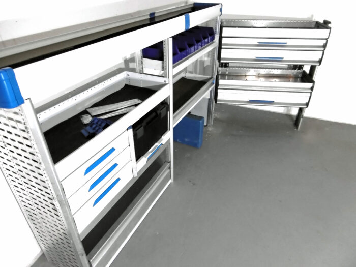 FES GmbH SORTIMO gebrauchte Fahrzeugeinrichtung Werkstatt SR5 Regalsystem Trafic Ducato Custom VW Transporter Van Regal Berlin – Bild 2